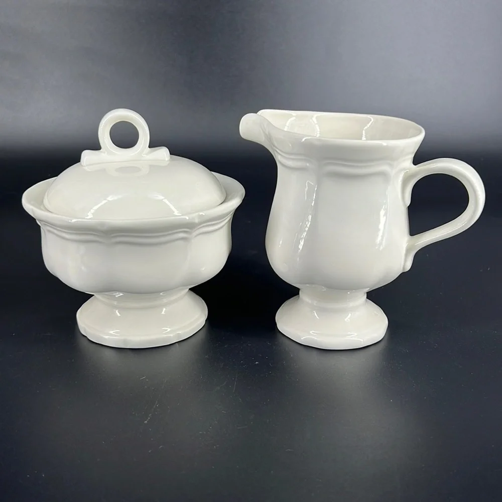 Mikasa French Countryside Creamer and Sugar Set